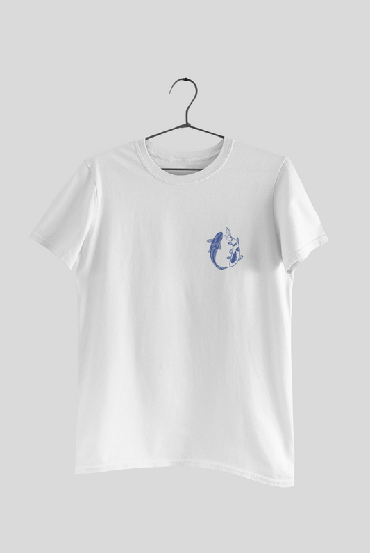 Zevaro Azure Koi T-Shirt