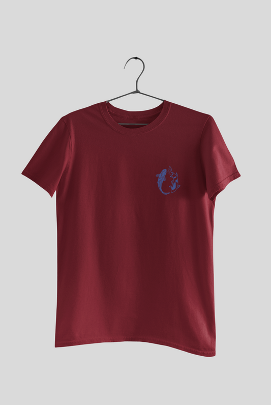 Zevaro Azure Koi T-Shirt